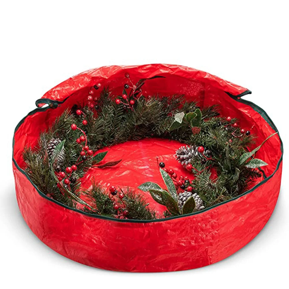 Round Christmas Tree Storage Bag Dustproof Cover Protect Waterproof Large-Capacity Quilt Clothes Warehouse Storage Bag,B