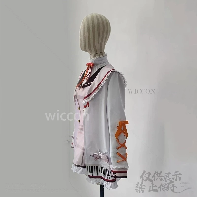 Cos สาวผู้หญิง Party Idol ที่กําหนดเอง Otonose Kanade คอสเพลย์อะนิเมะ Vtuber Holo live เครื่องแต่งกายชุดลูกไม้ Lolita วิกผม