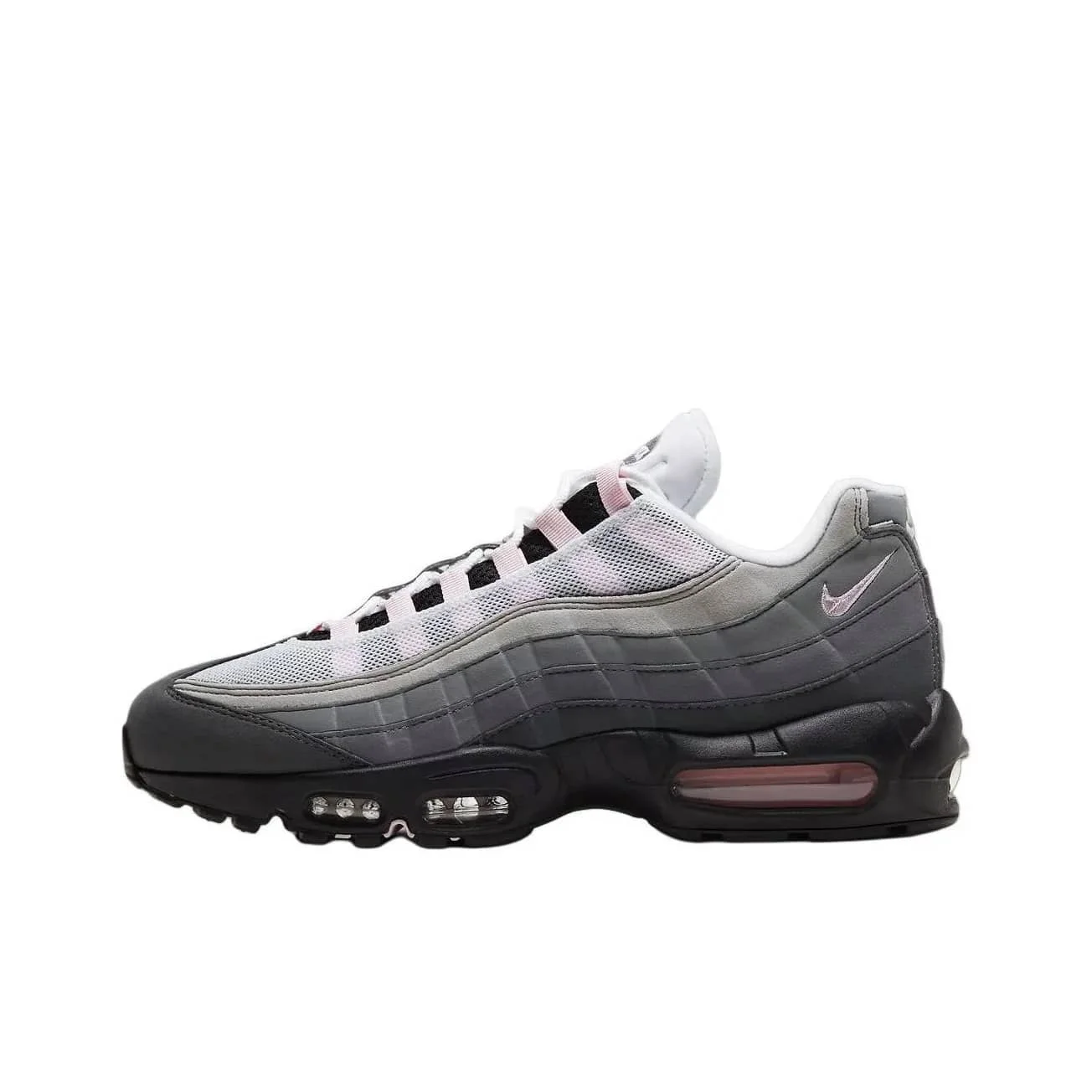 Nike Air Max 95 OG Comfortable And Versatile Low-Top Casual Running Shoes  Grey/Pink HJ5996-001