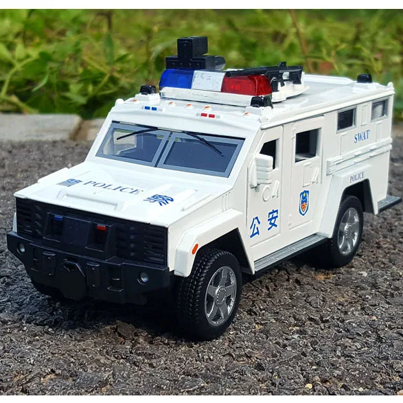 1:32 Hợp Kim Hình Xe Ô Tô Diecasts Swat Cảnh Sát SUV Kim Loại Đồ Chơi Xe Âm Thanh Ánh Sáng Mô Phỏng Lực Cho Trẻ Em Quà Tặng đồ Chơi