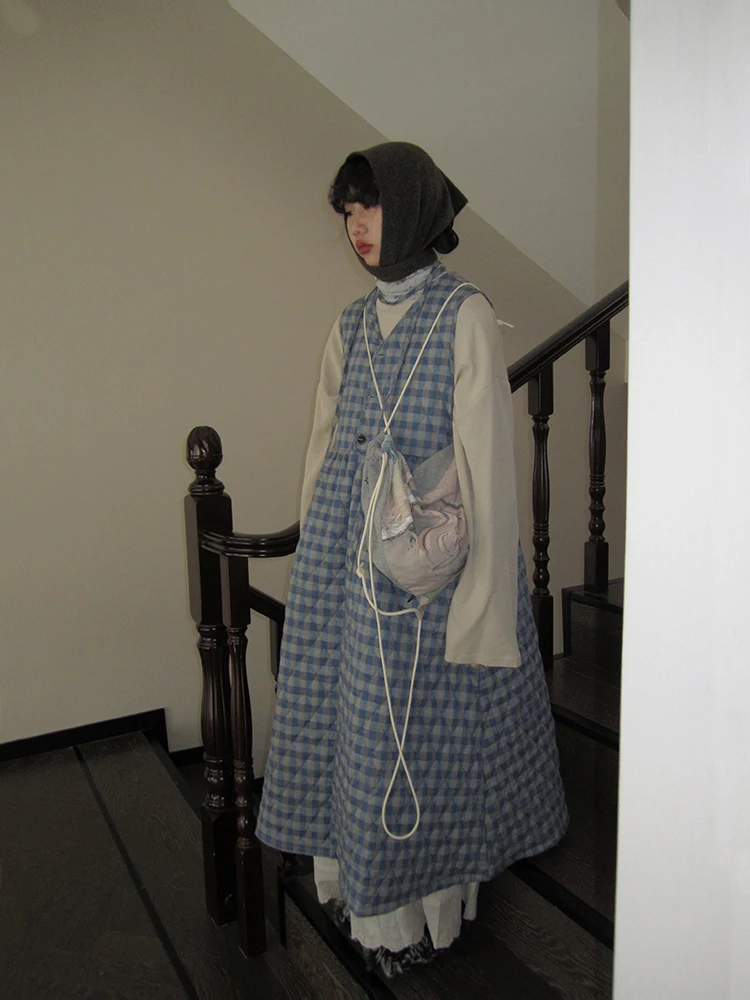 

Новинка! Женское зимнее платье-сарафан Long Svel 2025: модное, хлопковое, в клетку, цельное, для женщин.