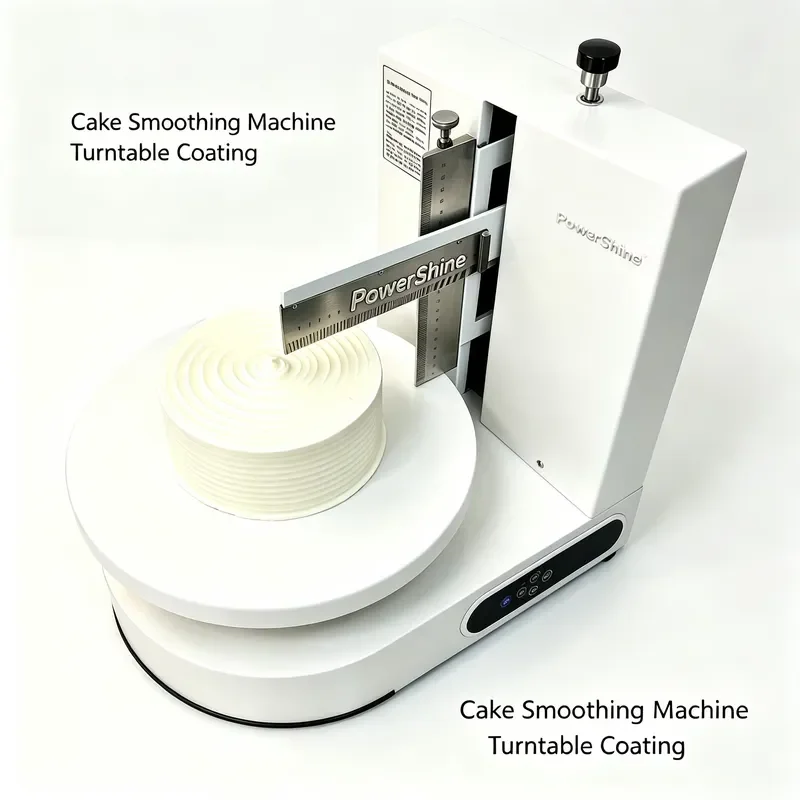 Automatic Round Cake Spreader Machine for Smooth Frosting Coating and Ice Cream Decorating Tool Professional Baking Equipment