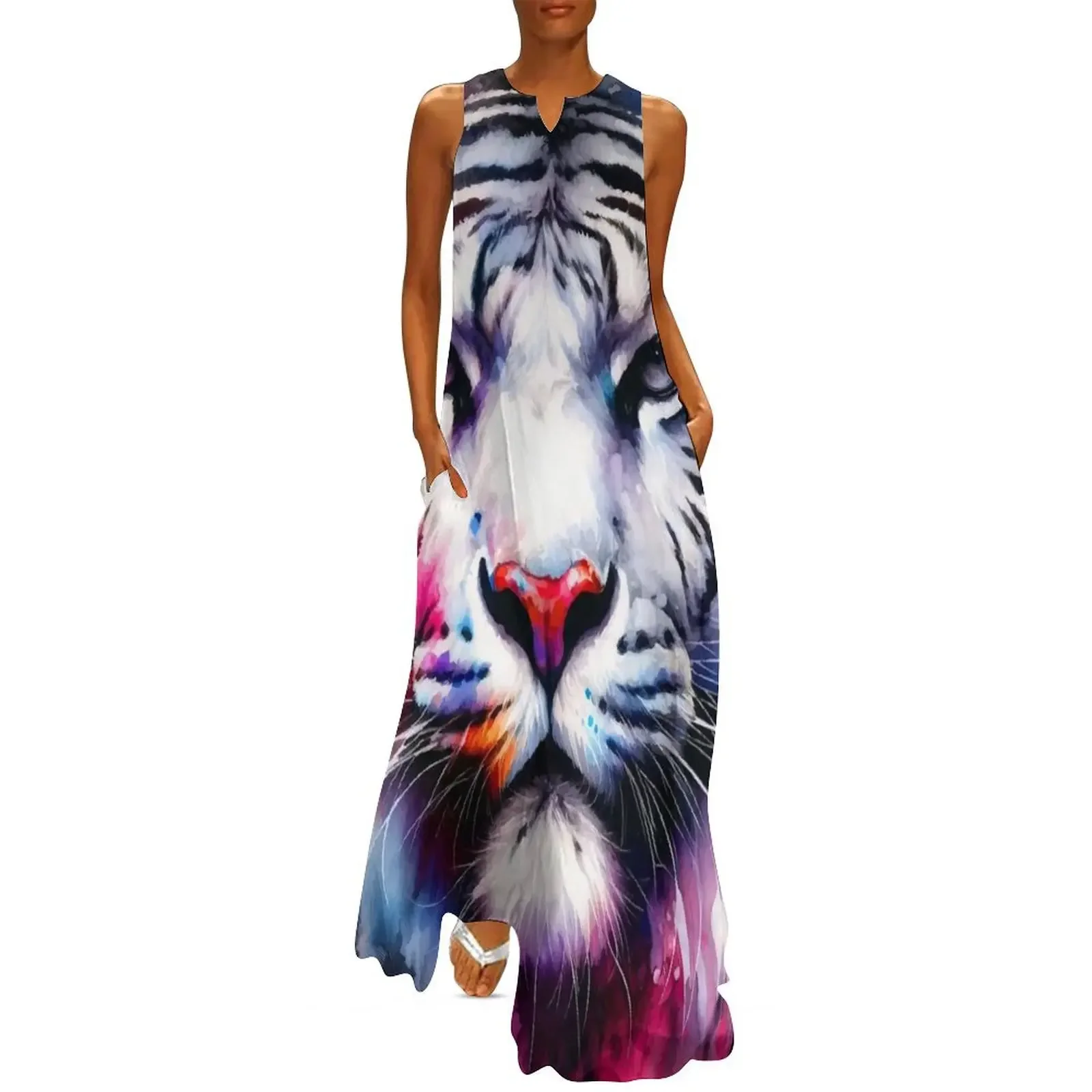 

White Tiger 2 Long Dress wedding guest dress 2025 beach dress elegant and pretty women's dresses