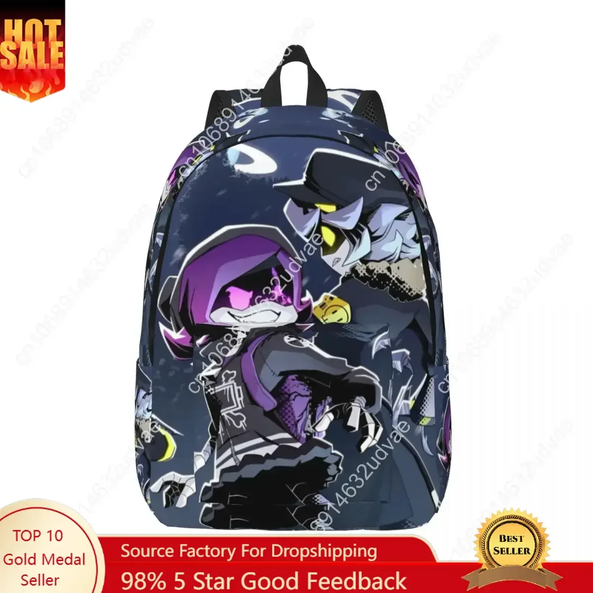Ransel Anime Kartun Murder Drones untuk Pria Wanita Tas Kanvas Olahraga Seri TV Tas Kerja Mahasiswa Fashion