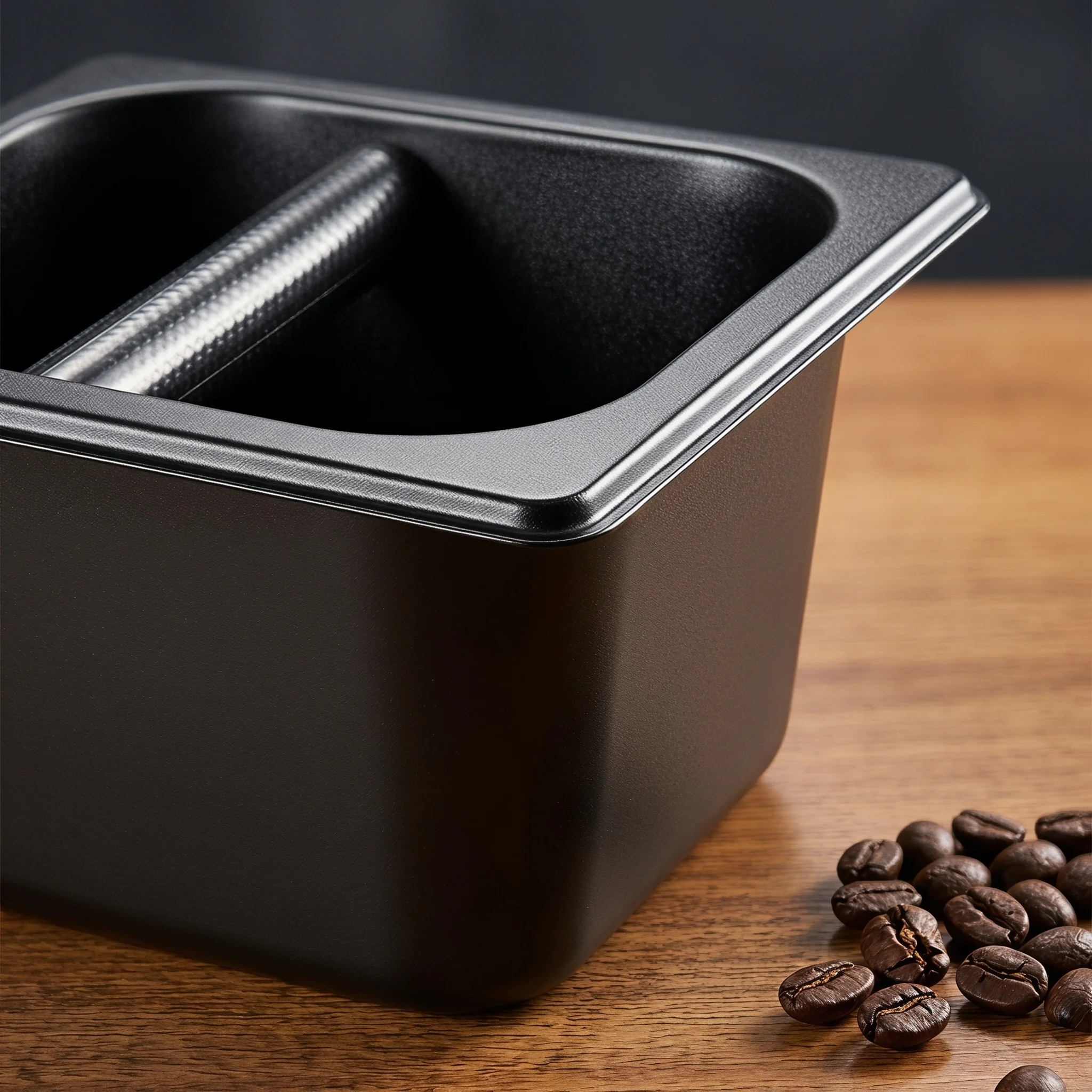 Knock Box Coffee Large Stainless Steel Black Drawer For Ninja Waste Container Storage Bin Dump Box Trash Bucket Cafe Accessories