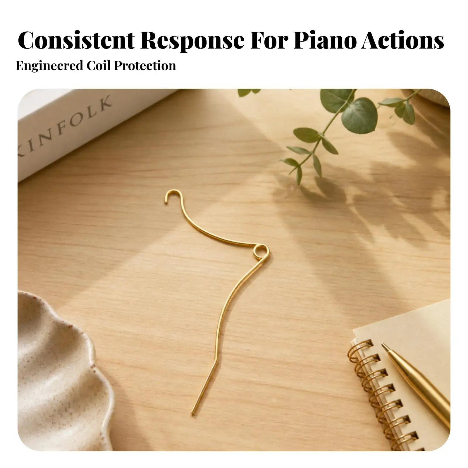 High Piano Linkage Spring | Hooked End structural wire Construction, Grand Piano Spring