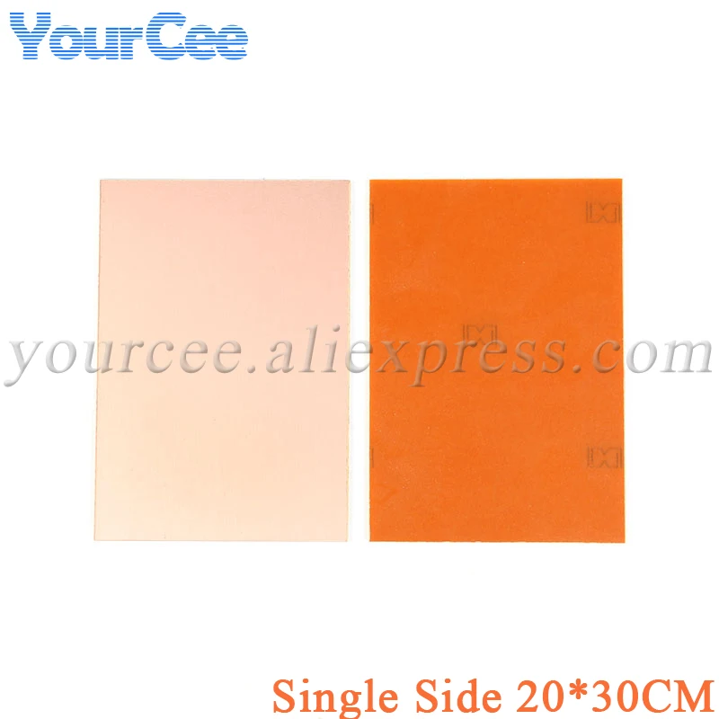 Single Side Plate CCL 20*30cm 20x30cm PCB Copper Clad Laminate Bakelite Material Universal Board Practice DIY Kit