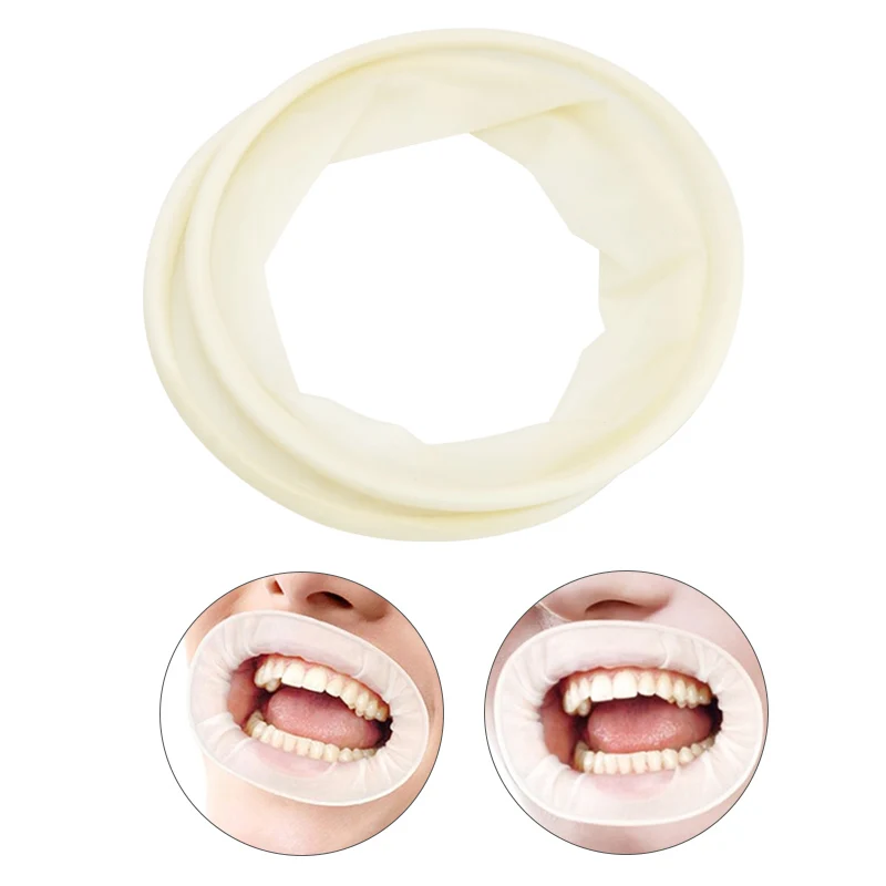 5pcs Disposable Rubber O Shape Mouth Opener Retractor Oral Mouth Expander for Teeth Whitening