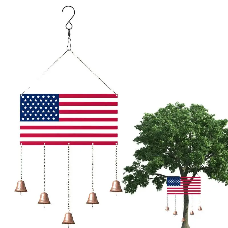 

Independence Day American Flag Wind Chime Outdoor Gardening Home Decoration Pendant Independence Day Yard Commemoration Gifts