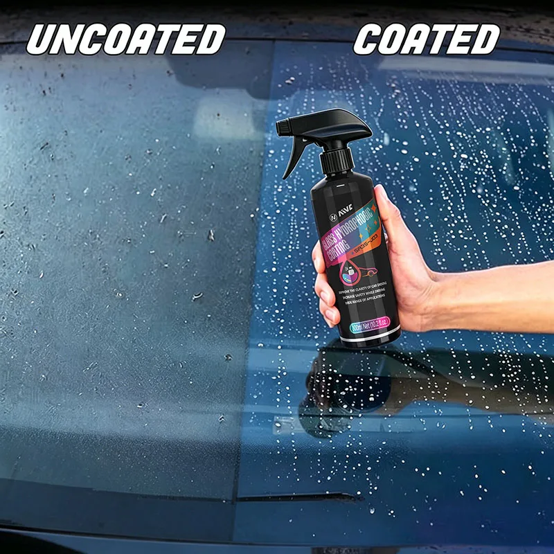Cars Glass Anti-rain Water Spray Repellent Nano Coating Hydrophobic Waterproof Agent Oil Film Removing Auto Glass Film Agent