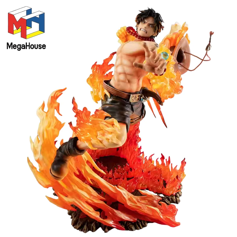 Figurka kolekcjonerska One Piece MegaHouse NEO-MAXIMUM Portrait Of Pirates Maximum PORTGAS.D.ACE, model akcji, lalka, prezent