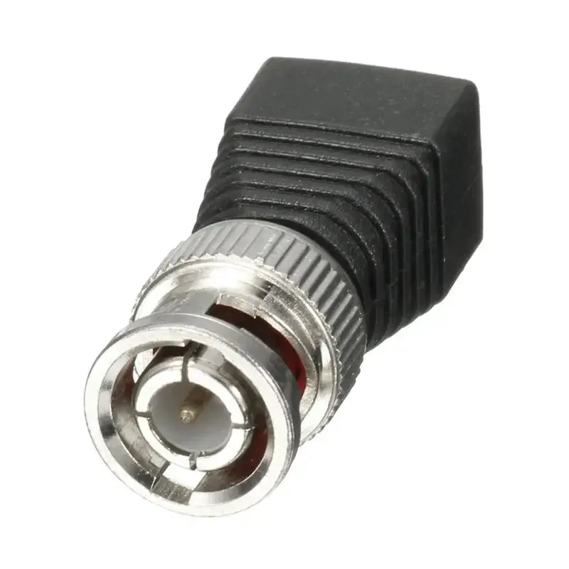 10Pcs/lot Coaxial Coax CAT5 BNC UTP Male Connector for CCTV Camera Security System Surveillance Accessories