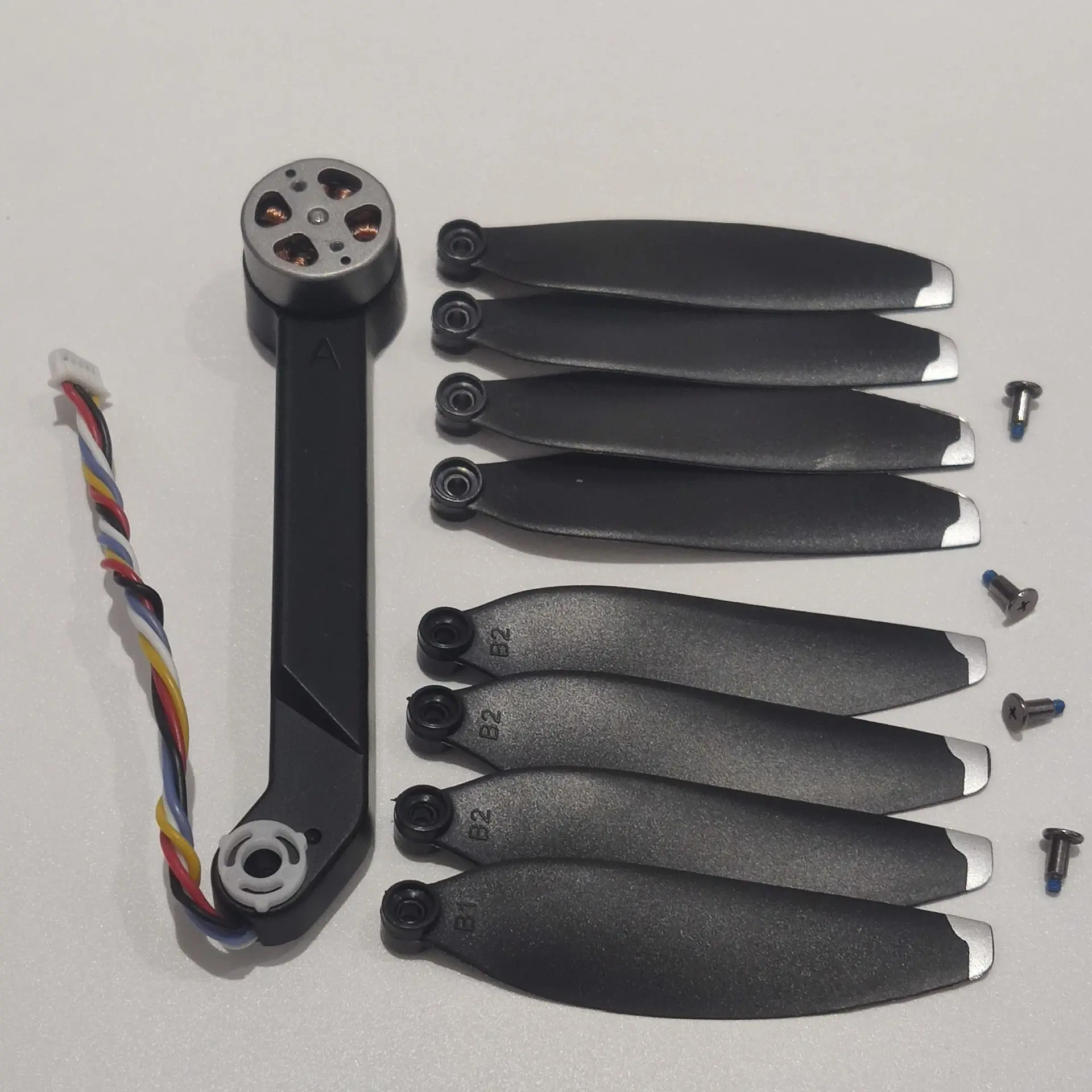 Original L500 Pro Mini GPS Drone Arm Replacement Spare Parts Brushless Motor Rear Arm A Propeller Blade Accessories Kit for L500