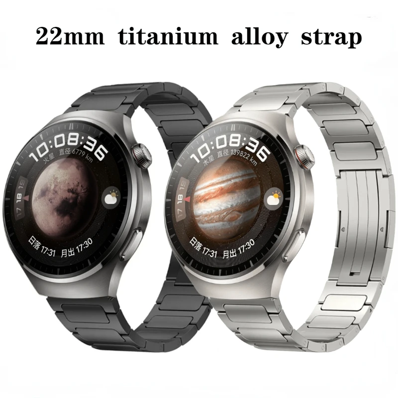 

22mm Titanium Alloy Strap For Huawei Watch 4/GT4/GT2/3 Pro Amazfit GTR 4 3 Pro High-end business wristband For Gear S3 Frontier