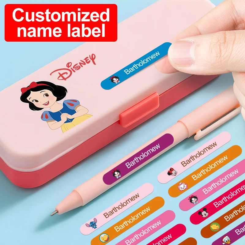 

Disney Stitch Custom Name Stickers-Waterproof Removable Adhesive Labels for School Supplies,Ideal Christmas Back to School Gifts