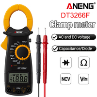 Mini Clamp Meter NCV Voltage Multimeter ANENG DT3266F Portable Amp Meter Wire Checker LCD Display Car Repair DIY Electrical Tool