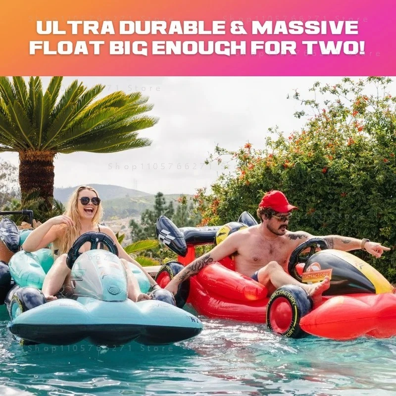 New Large Water Inflatable Floating Row Yacht Large Portable Seat Toy