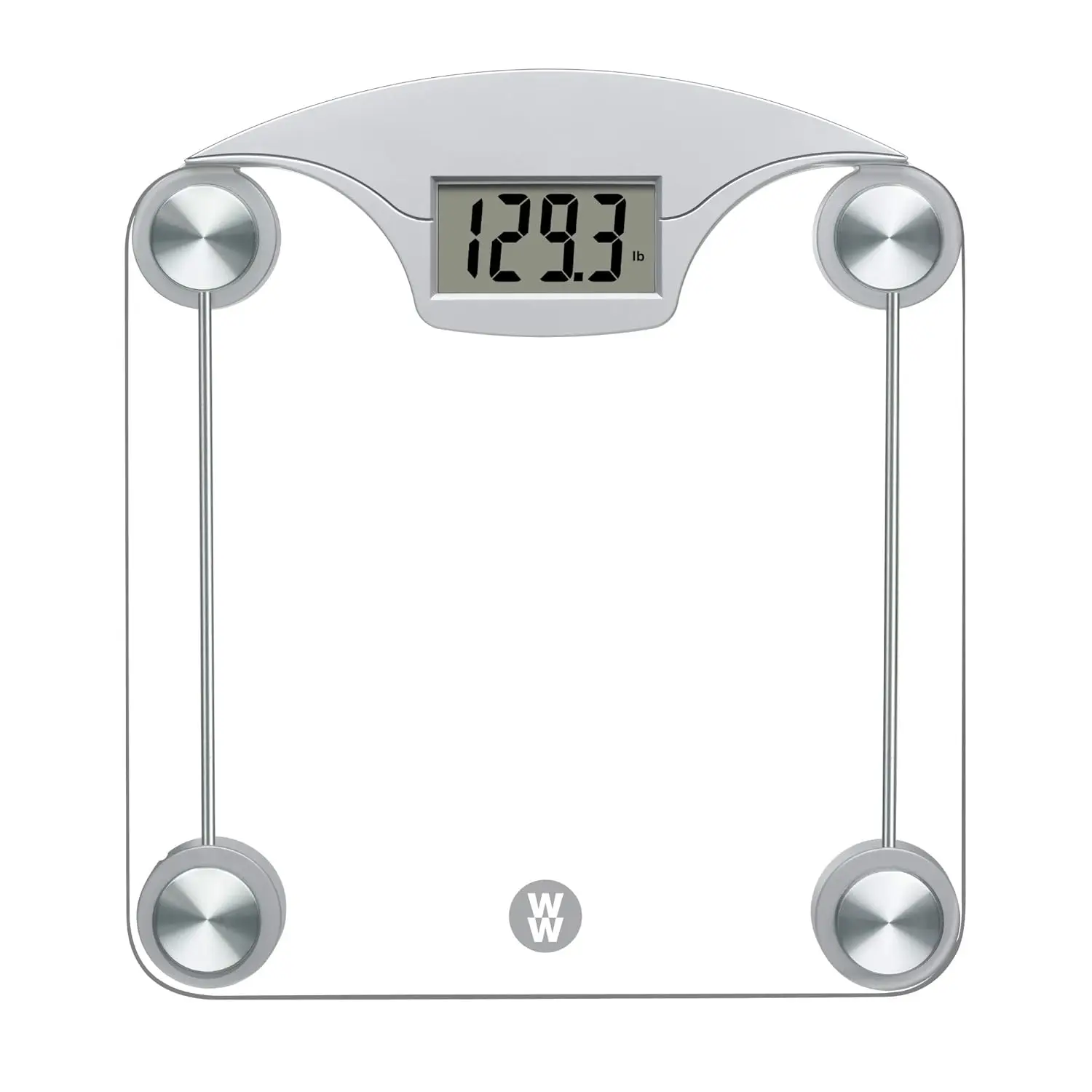 

Digital Glass Bathroom Scale with 400 Lbs Capacity, Large Display and Safety Glass Platform