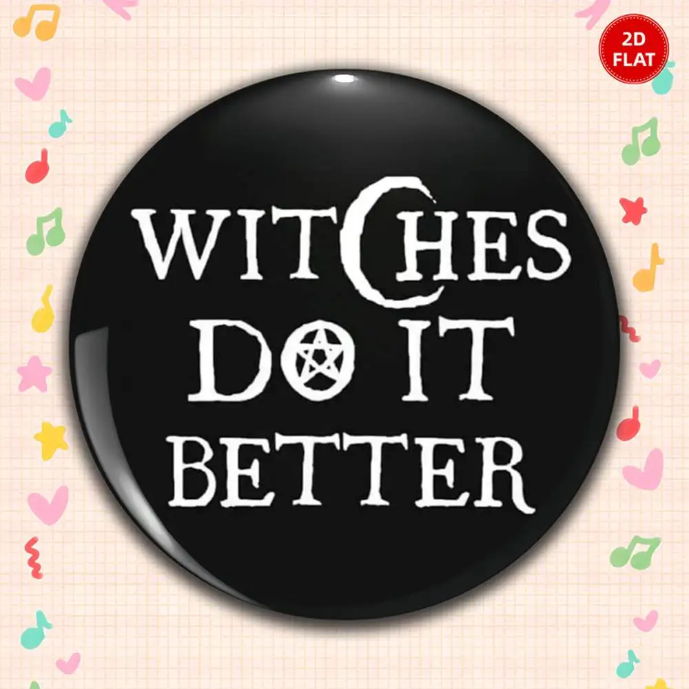 2026 Newest Classic Style 2D FLAT Exquisite Round Anime Plastic Brooch Pin Unisex Lapel Badge Fun Gift For Friends Relatives
