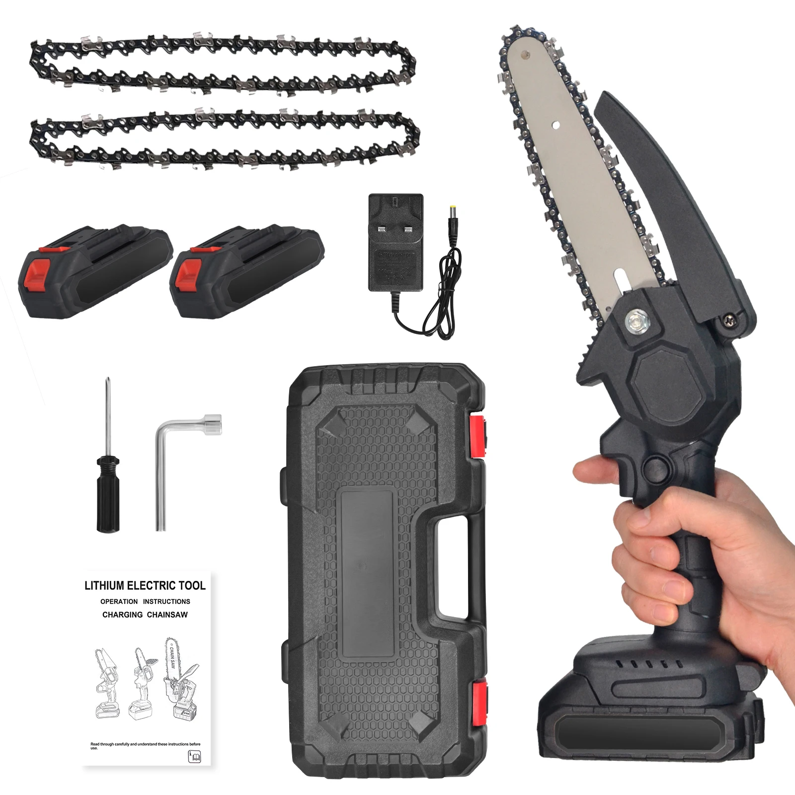 Mini Electric Chainsaw HoldPea - Pole Saw Cordless review and price