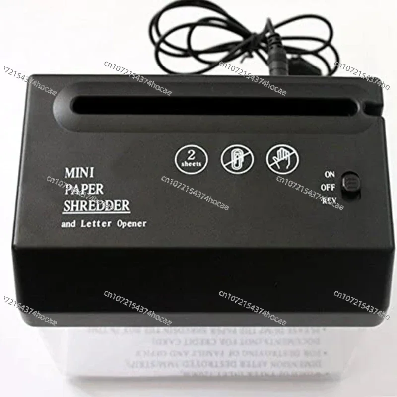

Mini Paper Shredder Electric USB Battery Operated Shredder Documents Paper Cutting Tool for Home Office