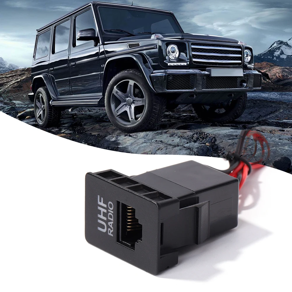 فارغة RJ45 ميكروفون Mic محول القابس UHF راديو تمرير من خلال موصل RJ45 UHF راديو تمرير من خلال موصل اكسسوارات السيارات