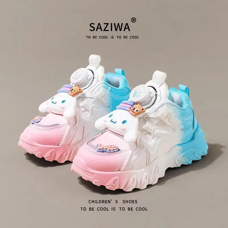 

Обувь Cinnamoroll, повседневная обувь с героями мультфильмов в стиле аниме, детская обувь, обувь для мальчиков и девочек, мягкая обувь, детская уличная спортивная обувь, подарок