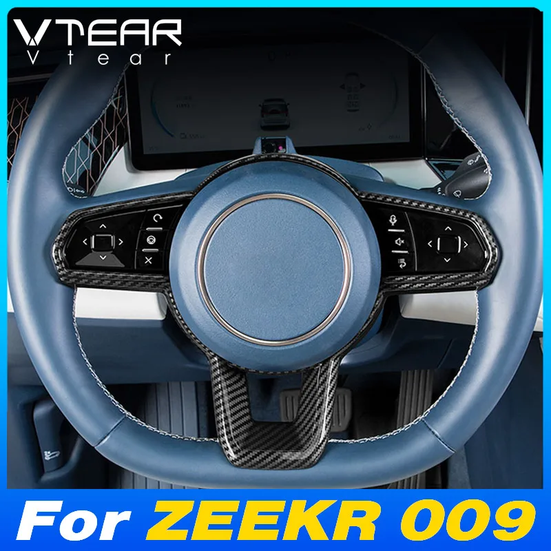 

Vtear салон автомобиля, декоративная крышка на руль, панель колеса, рамка, защитная наклейка, аксессуары для ZEEKR 009 WE ME 2022-2024