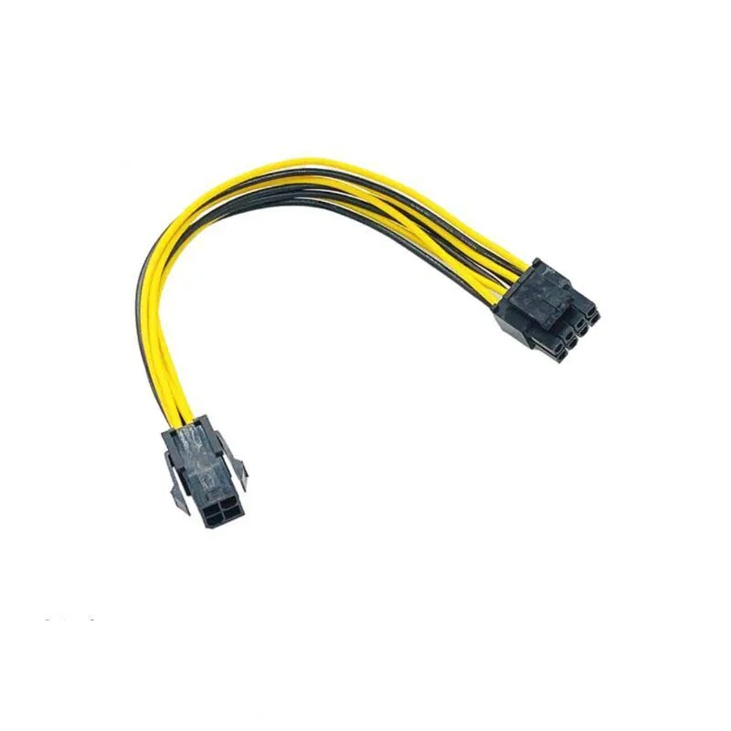 5PCS 8-pin CPU Power Cable, 4-pin Motherboard Power Cable, Server Power Adapter Cable (8-pin to Dual 4+4-pin, with Mesh Sleeve)