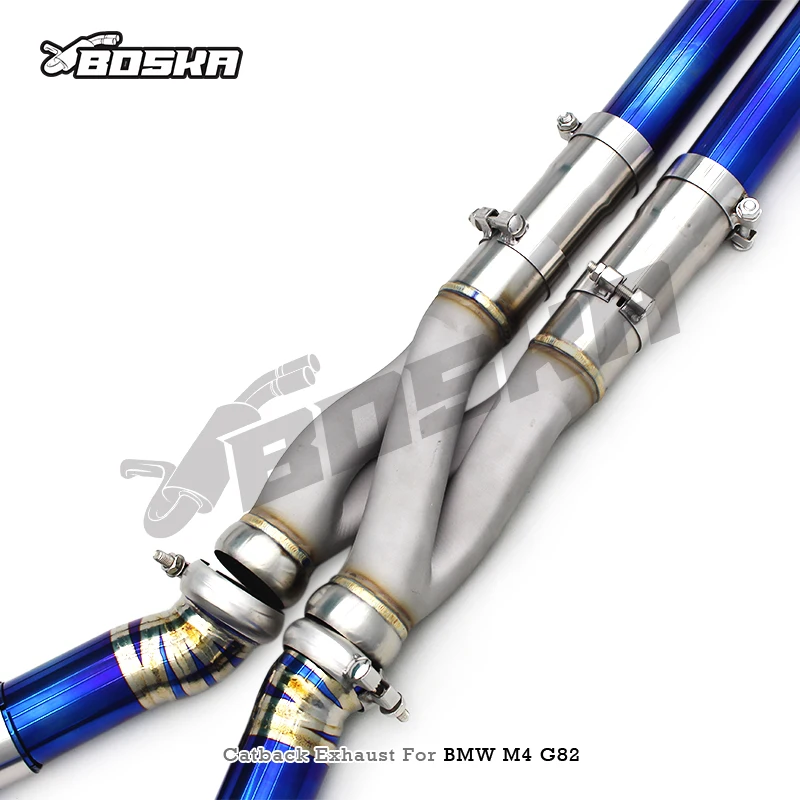 For BOSKA 1 Titanium With Z-Pipe Valvetronic Exhaust Pipes for BMW M3/M4 /M2 G80/G82/G87 3.0T 2021-2026  Exhaust Catback System