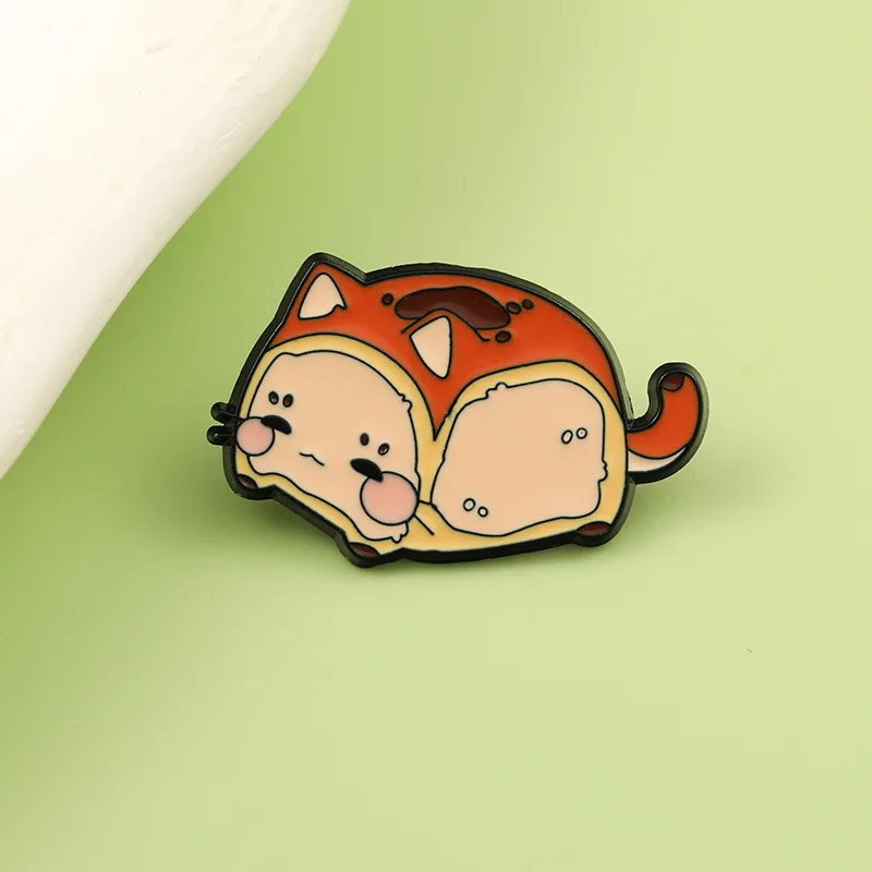 دبابيس الكرتون الغذاء الحيوان المينا دبابيس لعوب ديكور للسترات أكياس الزي غير الرسمي المرأة حقيبة سحر الأزياء والمجوهرات الإكسسوار