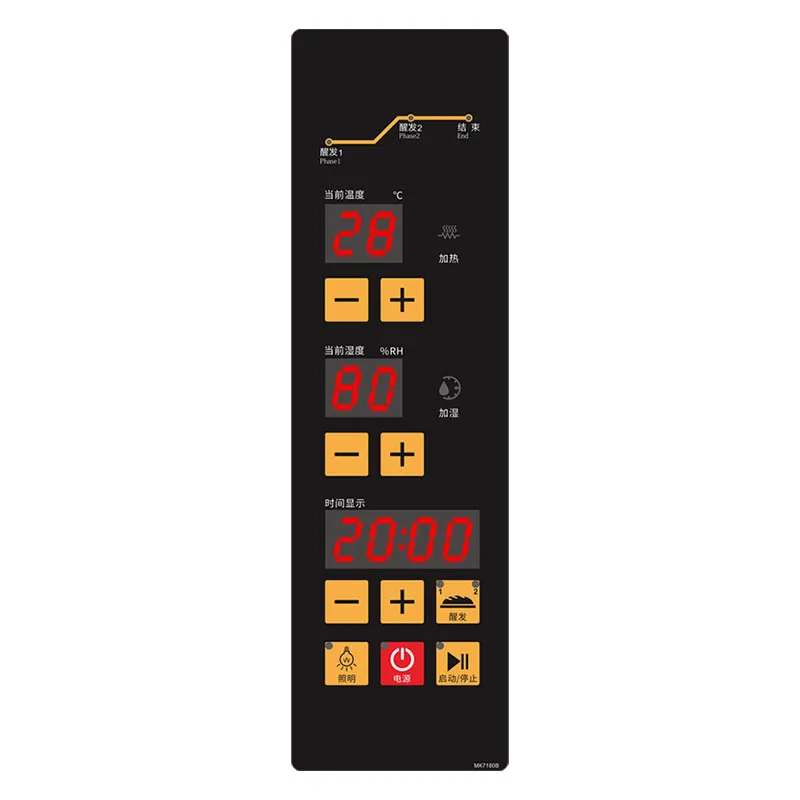 

Hot Selling Intelligent Button Control Panel Thermostat Proofer Temperature Controller