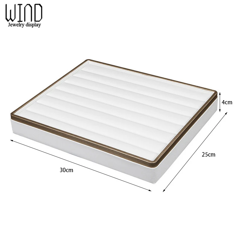Imagem -06 - Jóias Adereços Bandeja de Exibição de Jóias Rack Anel Colar Pingente Display Contador Janela Vitrine Jóias Organizador Bandeja de Armazenamento