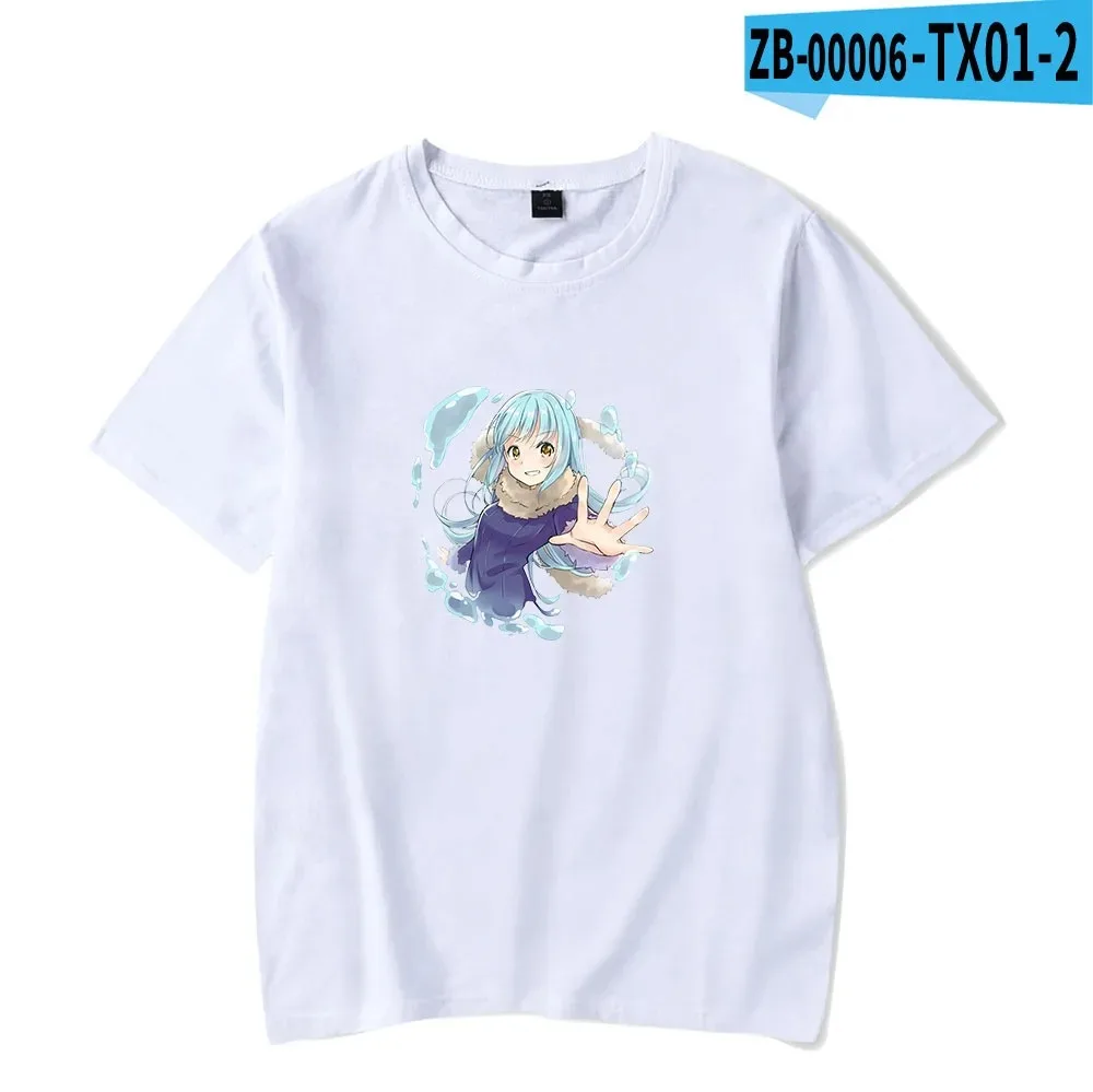 Aquela Vez que Fiquei Reencarnar Como UM Lodo Camiseta Rimuru Tempest Anime T-shirt Mulheres/Homens Streetwear Graphic Tees 2024