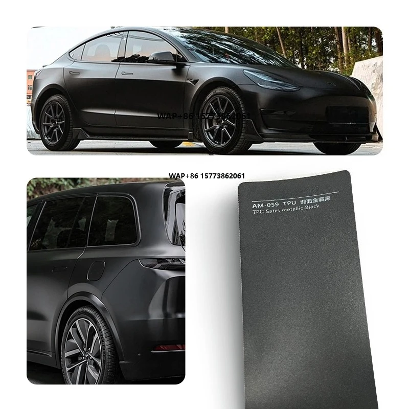 Manufacturer Self Healing Anti-Scratch Tpu Color Ppf Body Decoration Film Wrap Vinyl Stain Black Car Sticker