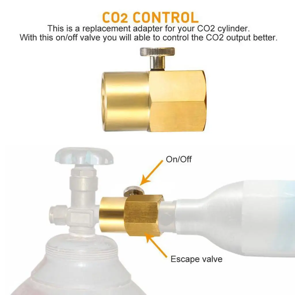 

CO2 Cylinder Refill Adapter Connector Kit Thread Set for Filling Soda Maker