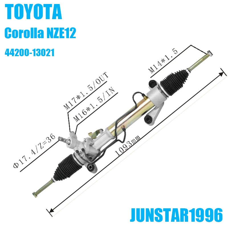 Corolla NZE12 44200-13021 LHD steering rack