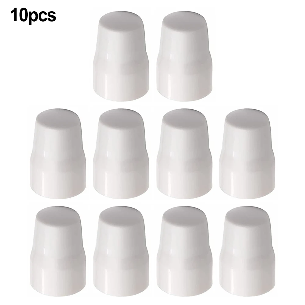 4-10pc Radiator Valve Cap Easy Push-Fit Replacement Valve Cover White ABS Plastic 20-25mm Shower Radiator Decorative Cover