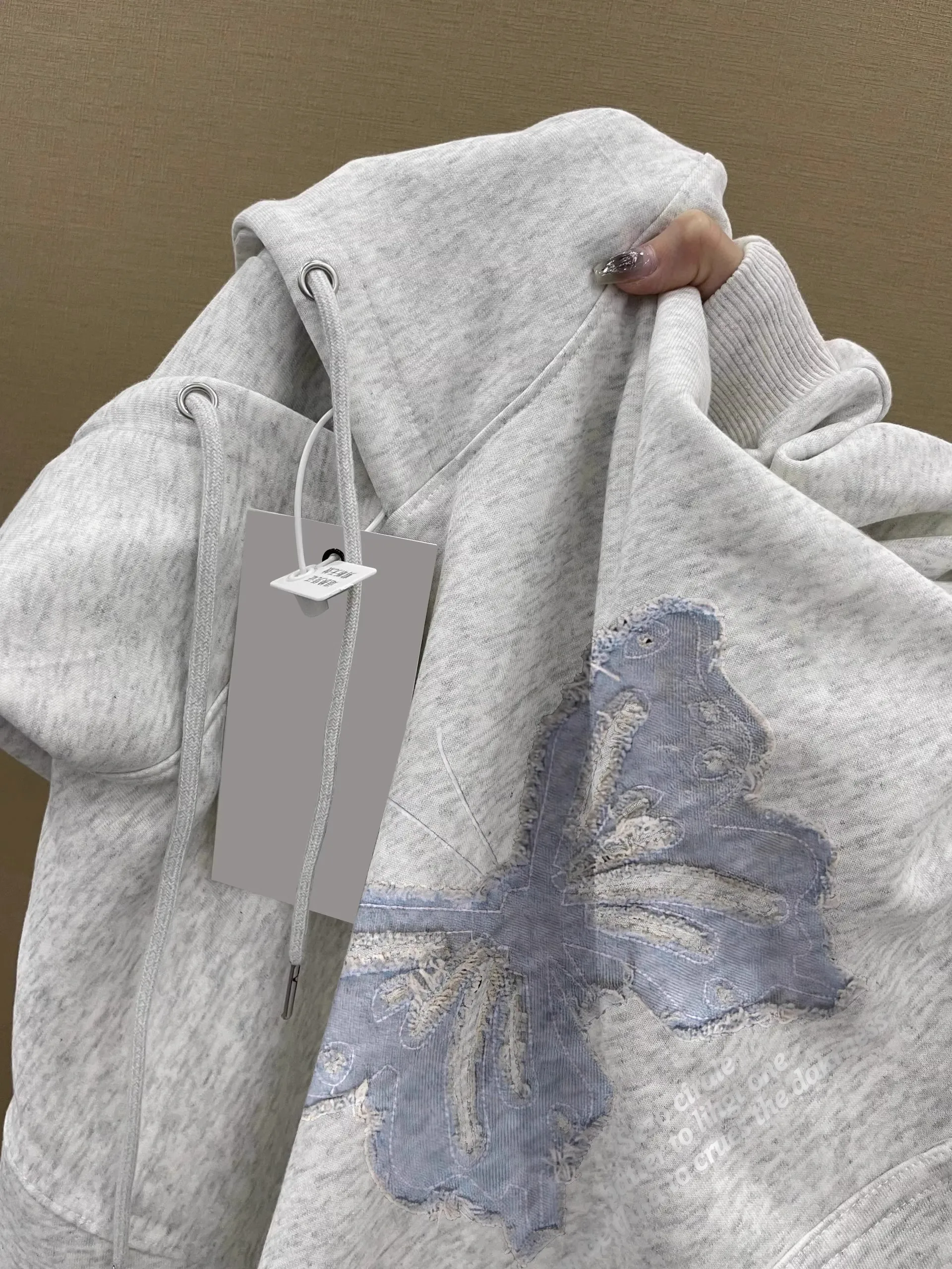 

Женская толстовка с принтом в стиле ретро-американо, утепленная, свободного кроя, в корейском стиле, для повседневной носки весной, осенью и зимой