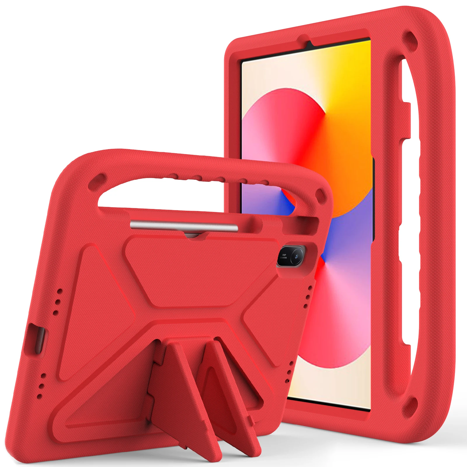 

Kids Friendly EVA Case For Huawei MatePad SE 11 2024 2023 2021 Built-in Kickstand Cover With Hand Holder Shockproof Protection