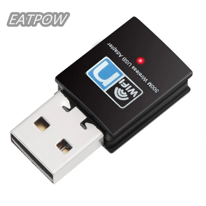 EATPOW-dongle wifi usb 300mbps 2,4 GHz, tarjeta de interfaz de red inalámbrica IEEE802.11b/g/n, dongle wifi estándar, adaptador usb RTL8192