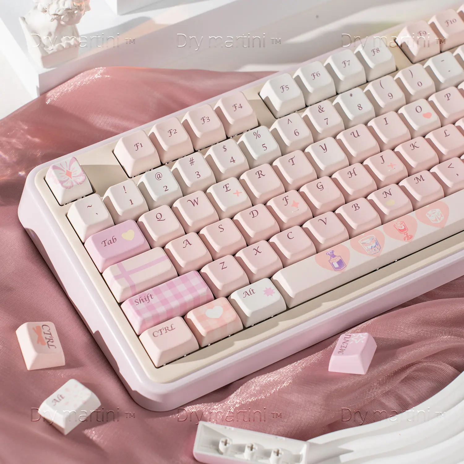 New MDA Keycap Drunk Moment Mechanical Keyboard Ball Cap Simple PBT Sublimation 61 68 75 87 98 108