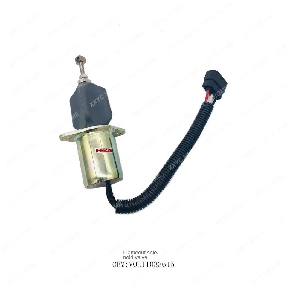 VOE11033615 11033615 Excavator solenoid valve for electric parts fuel Shut Off /stop Solenoid valve