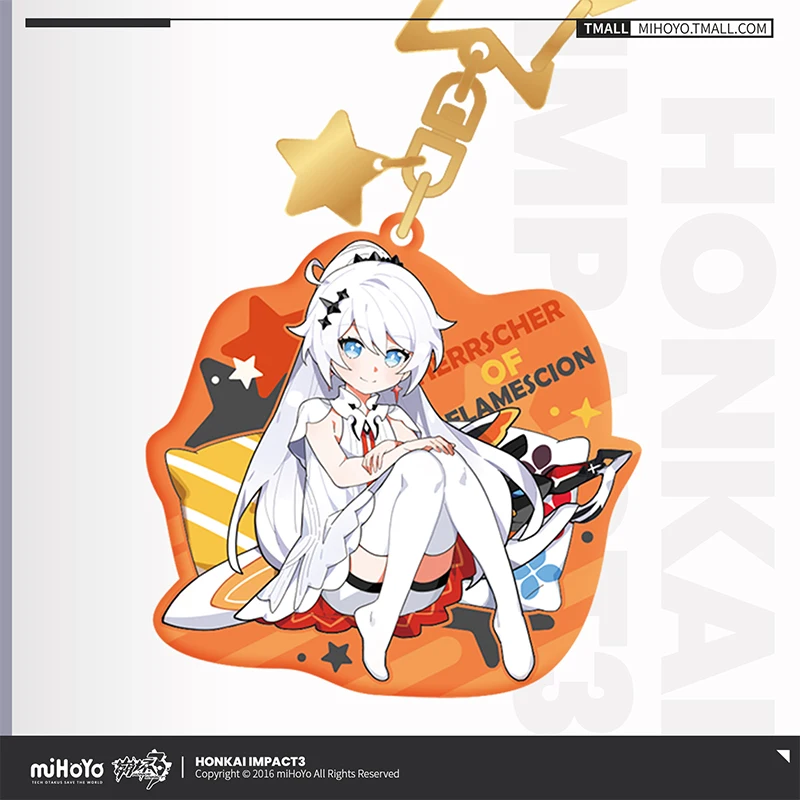 Honkai Impact 3rd Official Merch miHoYo Original Authentic Small Herrscher Series Metal Keychain Pendant