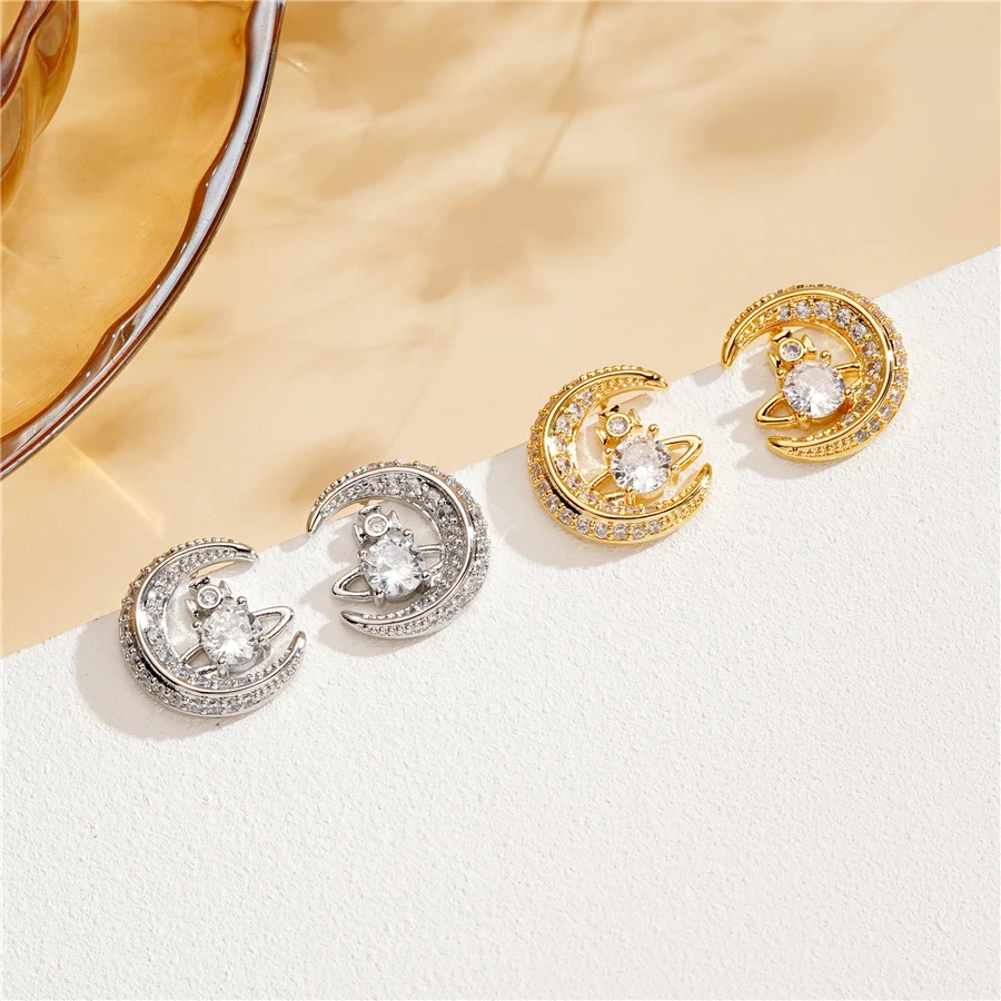 Un par de pendientes de estilo de aro, adecuados para mujeres, día de la madre, fiesta y regalos de uso diario.