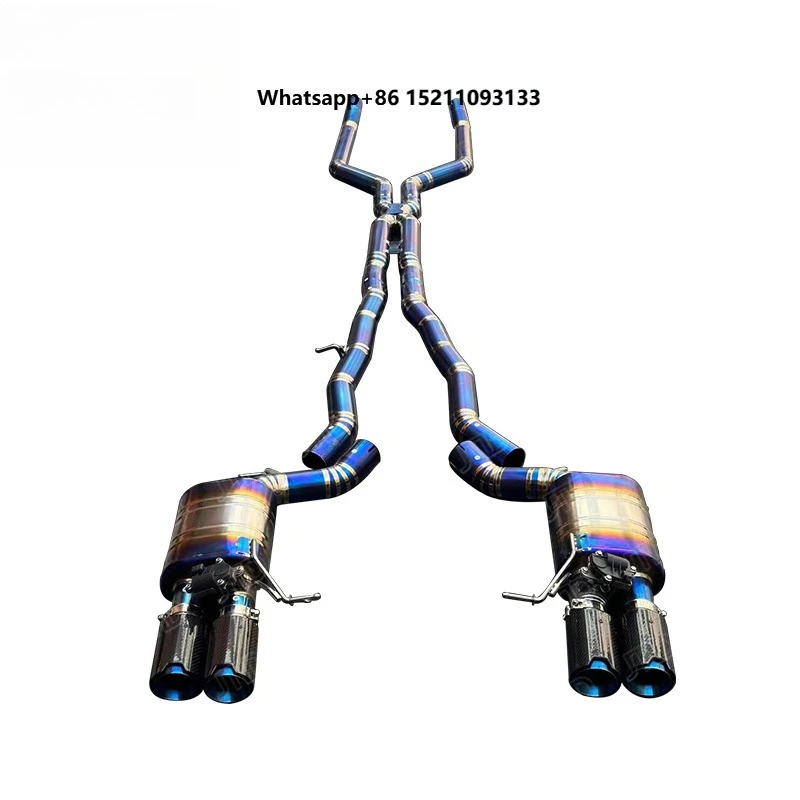 Titanium Alloy Muffler Exhaust System  650i F06 4.4 Exhaust Equal Length