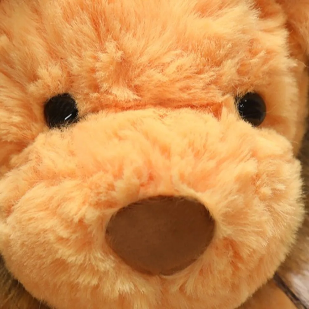 Simpatico leone della foresta bambola di peluche cartone animato animali soffici peluche giocattolo morbido simulazione leone soffice bambola regalo di compleanno