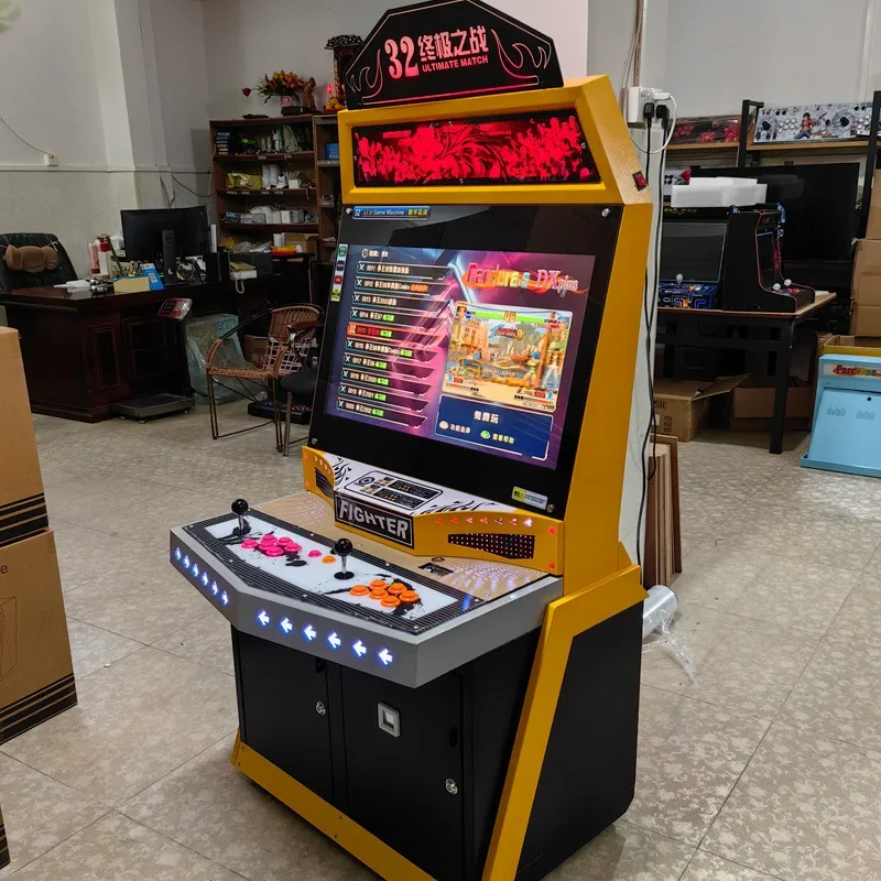 

Factory Wholesale 32 inch fighting video game machine coin operated 26800 in 1 arcade game machine for sale