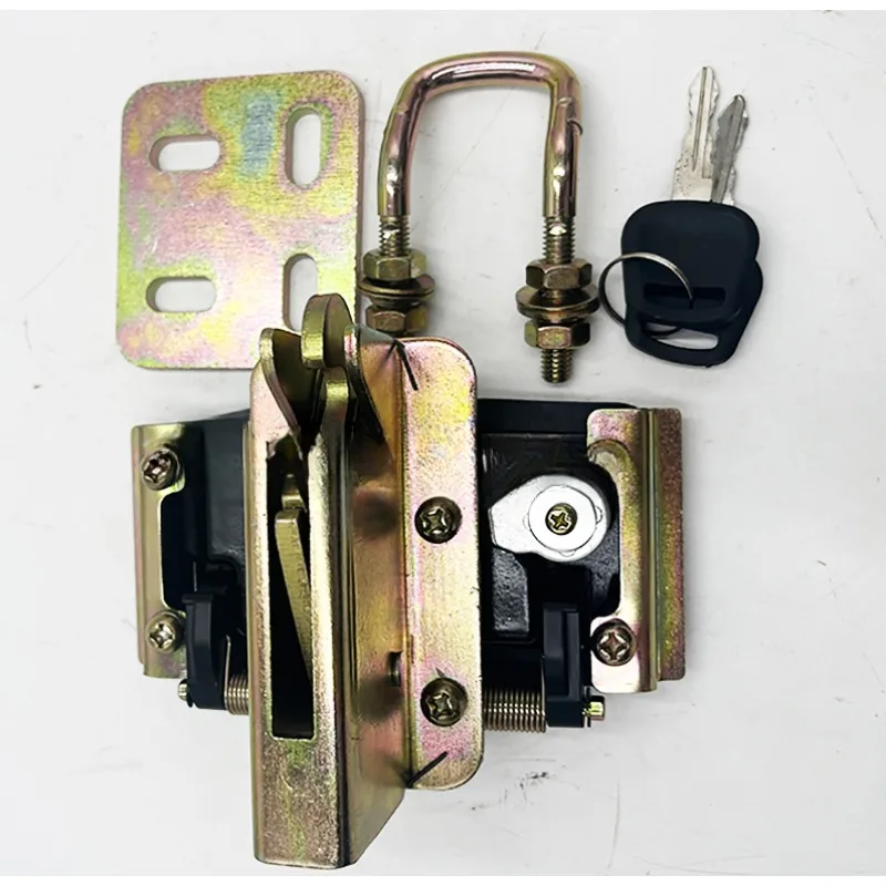 A Set Excavator Universal Rear Cover Lock Assembly For XCMG 60 80 For Lovol 60 65 80 For Sany 60 75-8-9