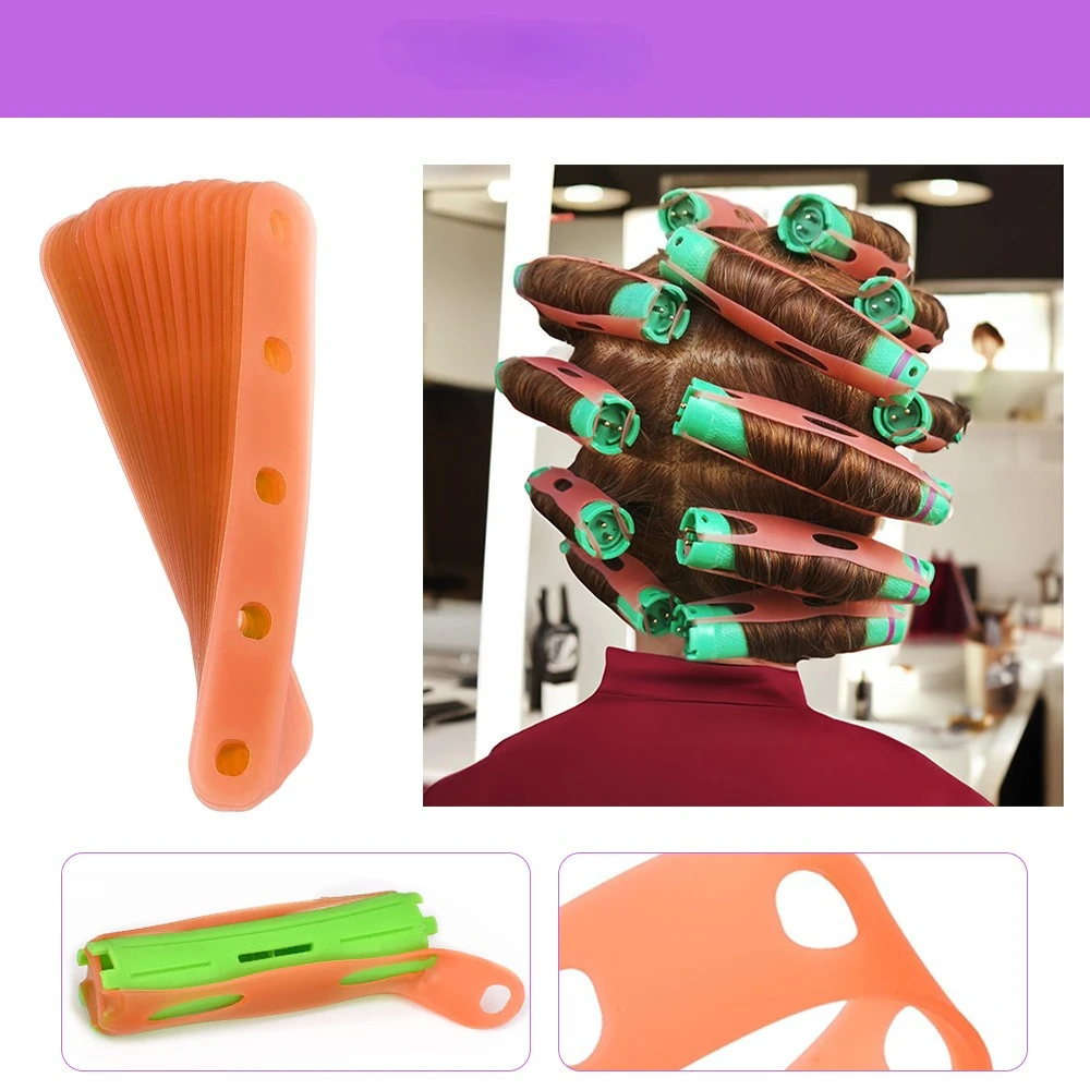 10/20pcs Hair Rings Hairpins Perm Rubber Band Heat Resistant Traceless Digital Cold Rods Rubber Bands Elastic